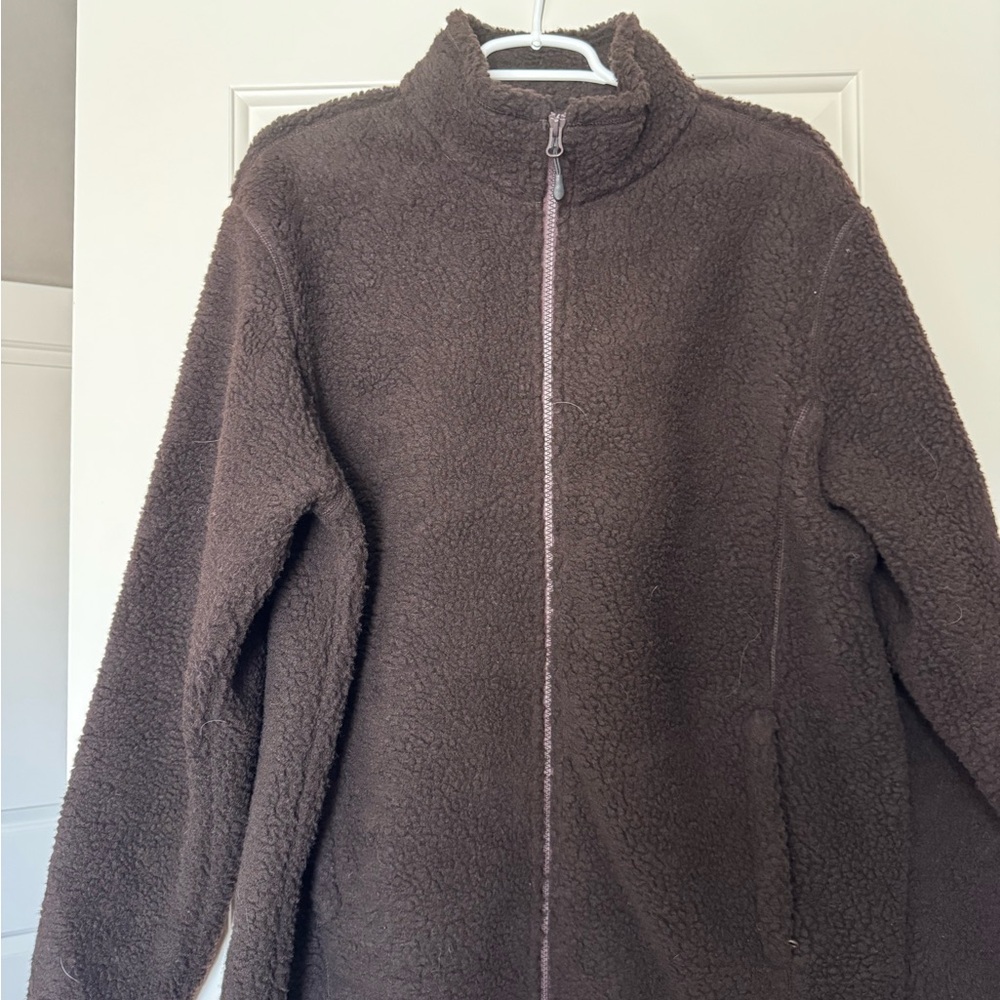 Amazon Essentials Chocolate Brown Fleece Jacket